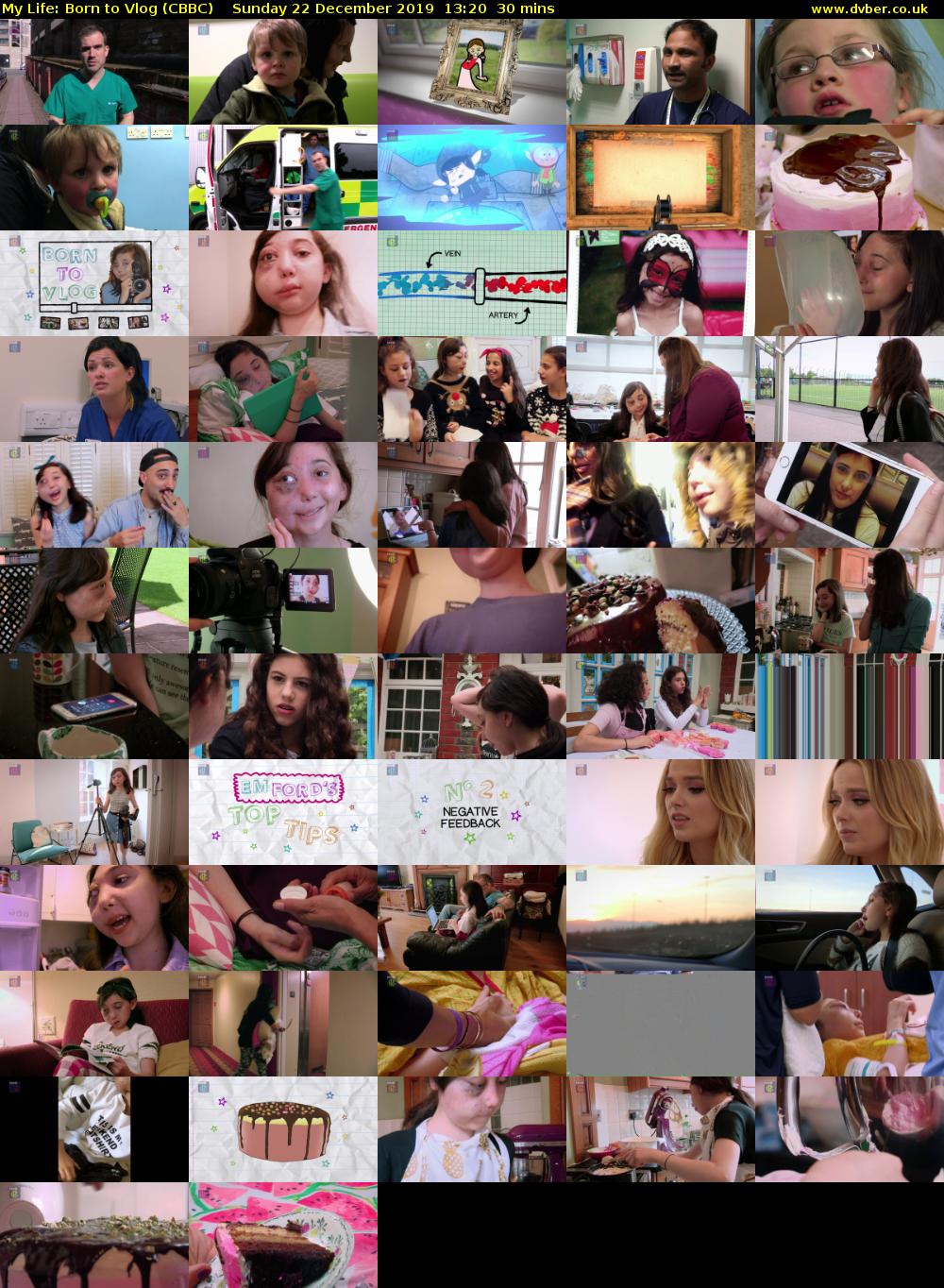 My Life: Born to Vlog (CBBC) Sunday 22 December 2019 13:20 - 13:50