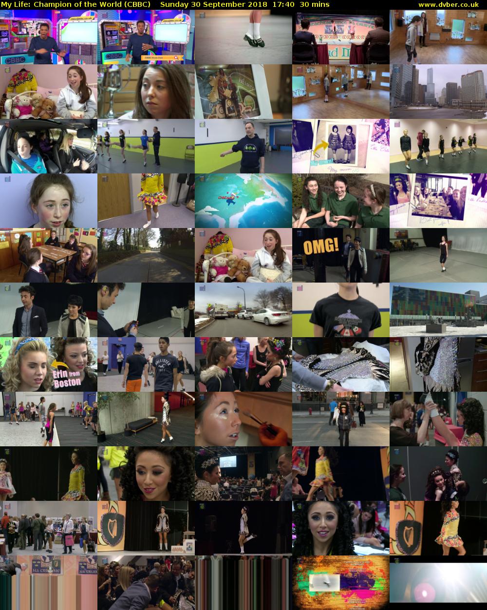 My Life: Champion of the World (CBBC) Sunday 30 September 2018 17:40 - 18:10