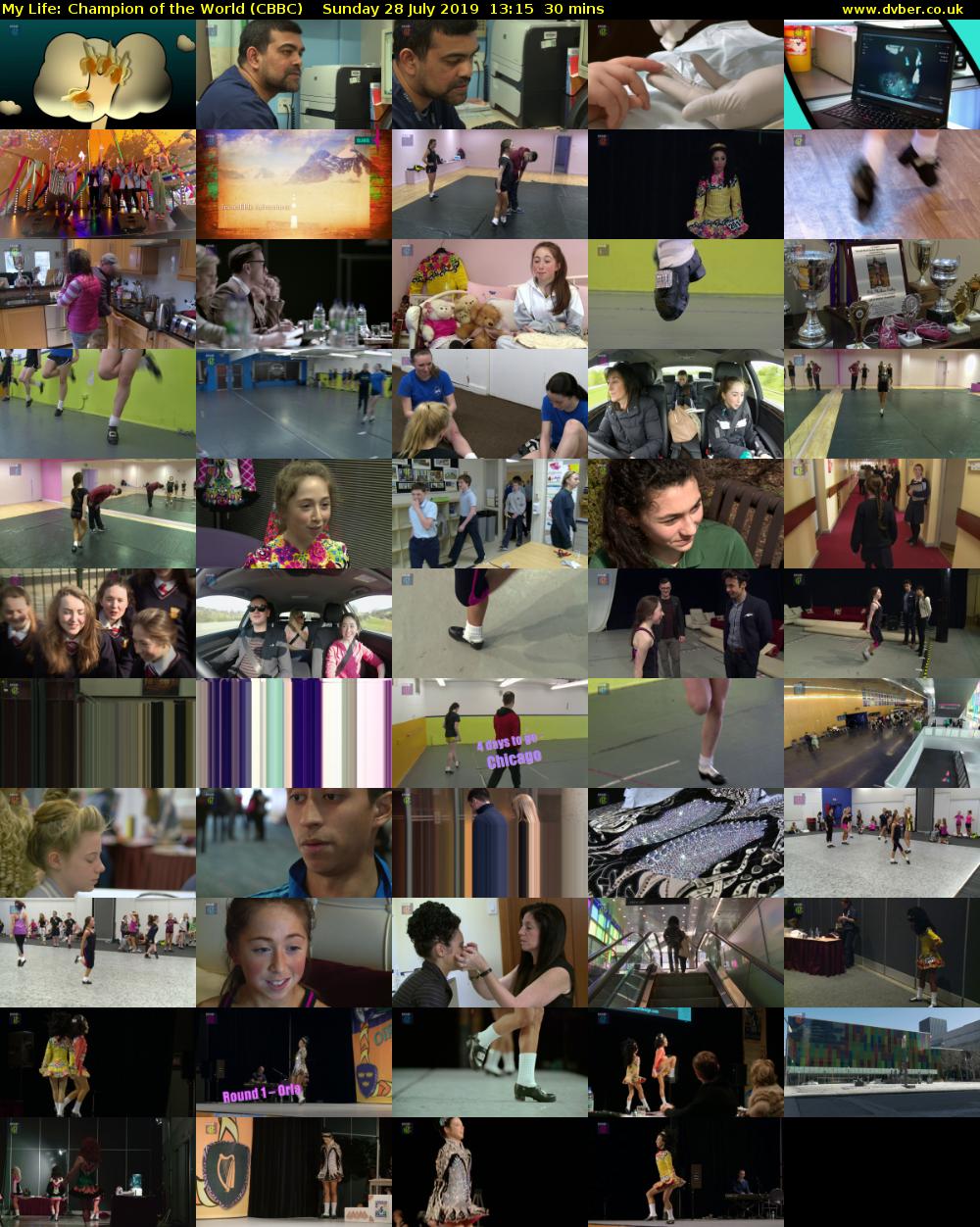 My Life: Champion of the World (CBBC) Sunday 28 July 2019 13:15 - 13:45