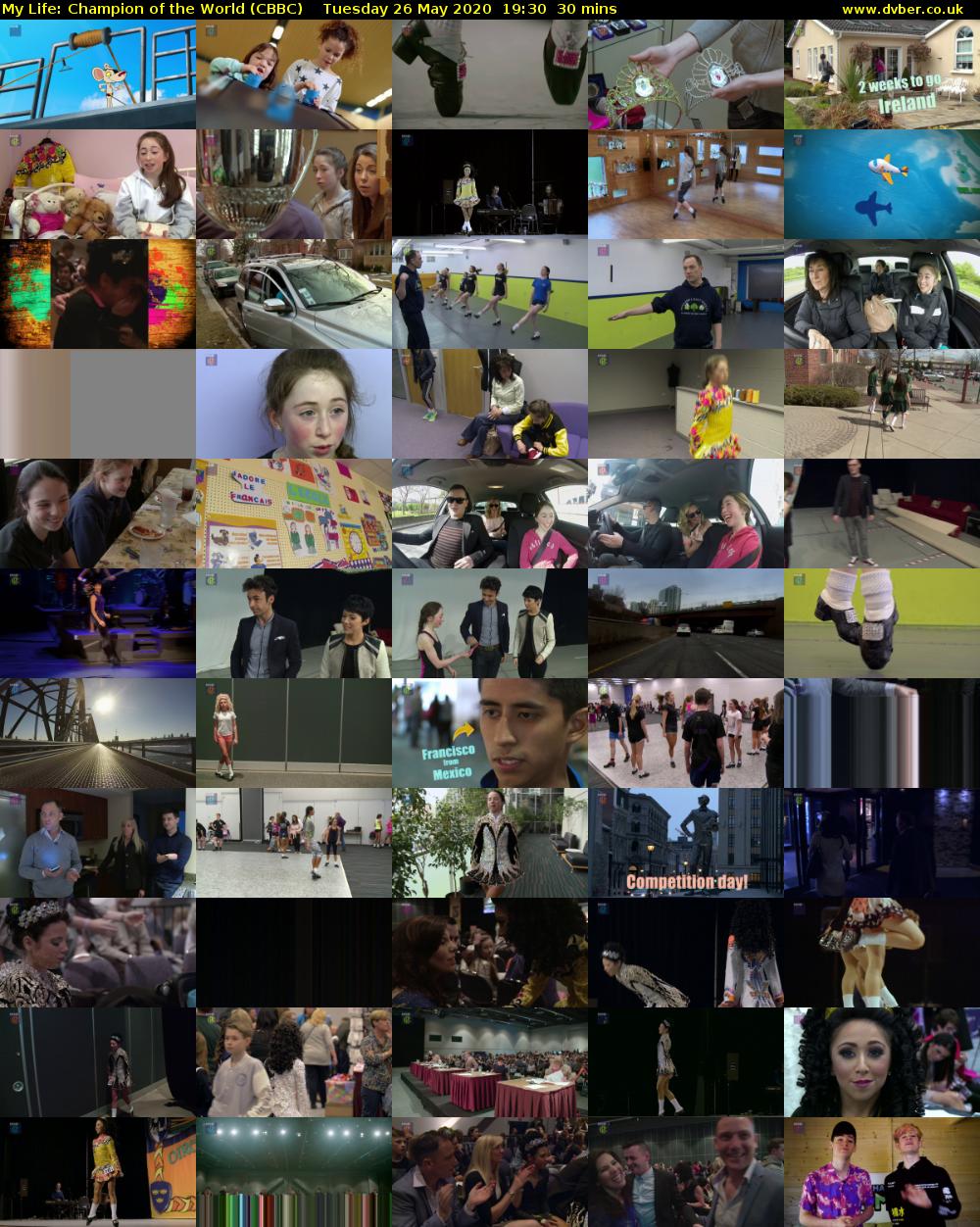 My Life: Champion of the World (CBBC) Tuesday 26 May 2020 19:30 - 20:00