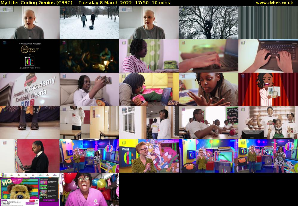 My Life: Coding Genius (CBBC) Tuesday 8 March 2022 17:50 - 18:00