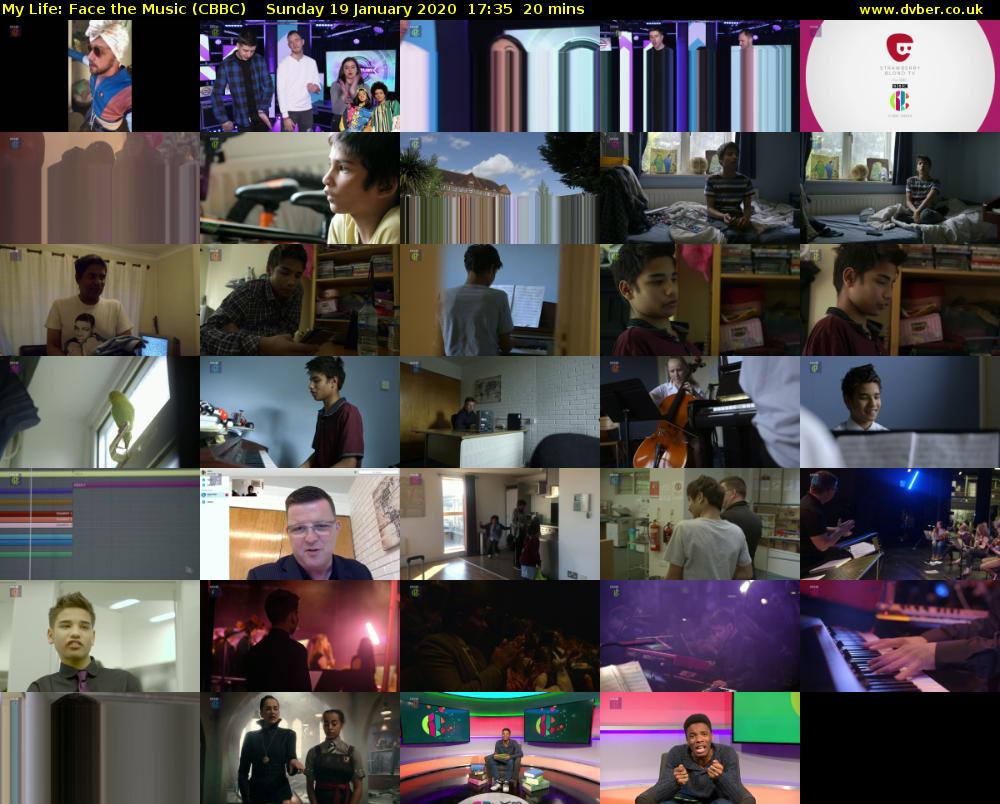 My Life: Face the Music (CBBC) Sunday 19 January 2020 17:35 - 17:55