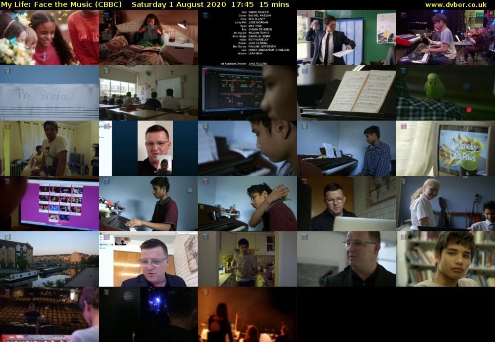 My Life: Face the Music (CBBC) Saturday 1 August 2020 17:45 - 18:00