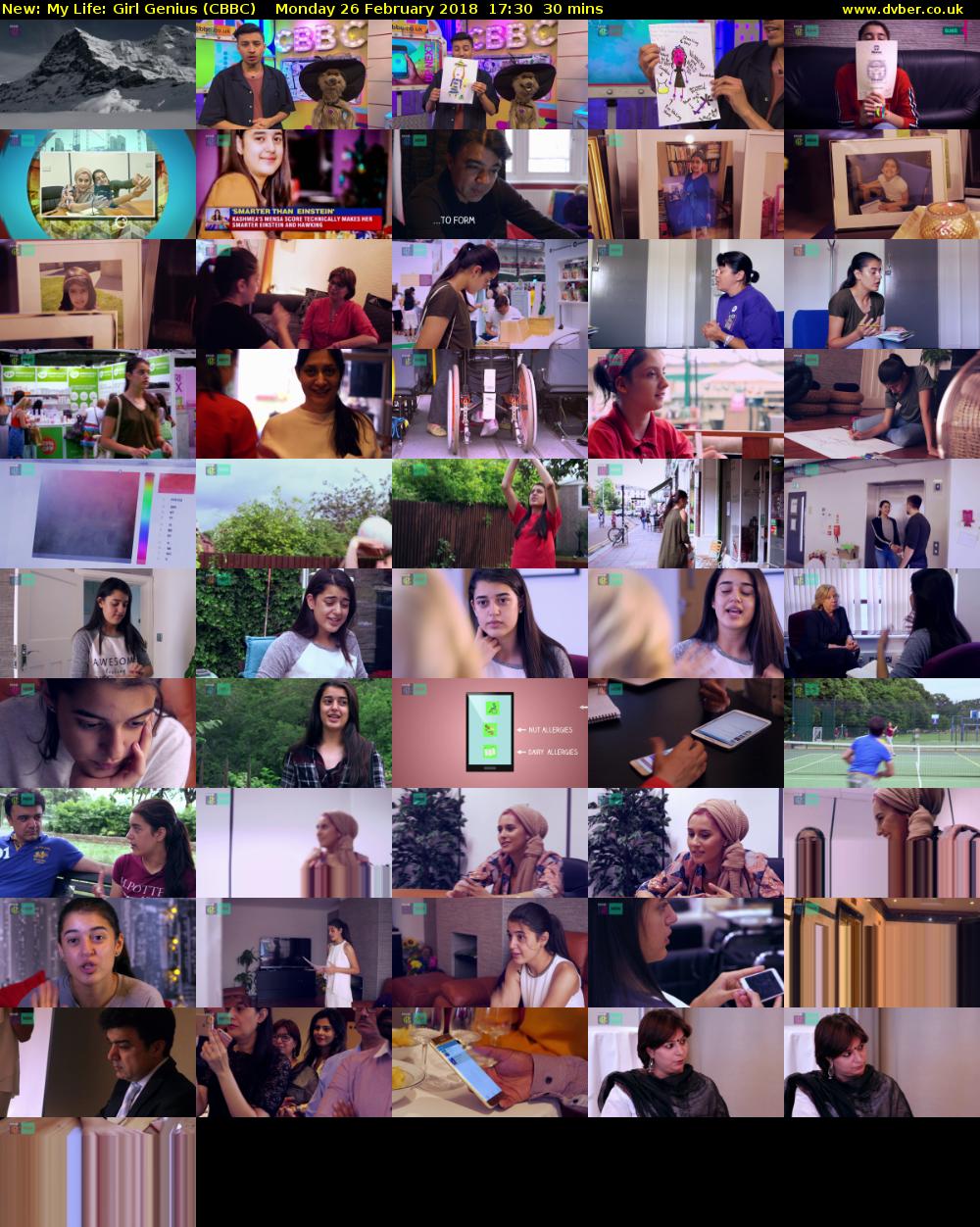 My Life: Girl Genius (CBBC) Monday 26 February 2018 17:30 - 18:00
