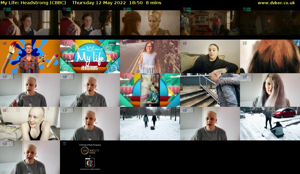 My Life: Headstrong (CBBC) Thursday 12 May 2022 18:50 - 18:58