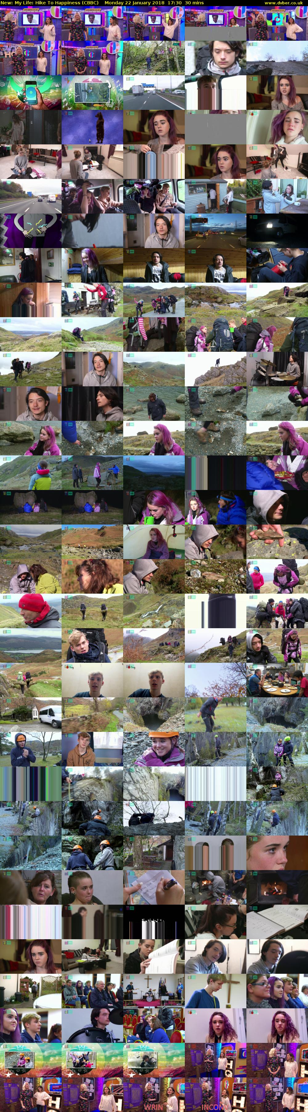 My Life: Hike To Happiness (CBBC) Monday 22 January 2018 17:30 - 18:00