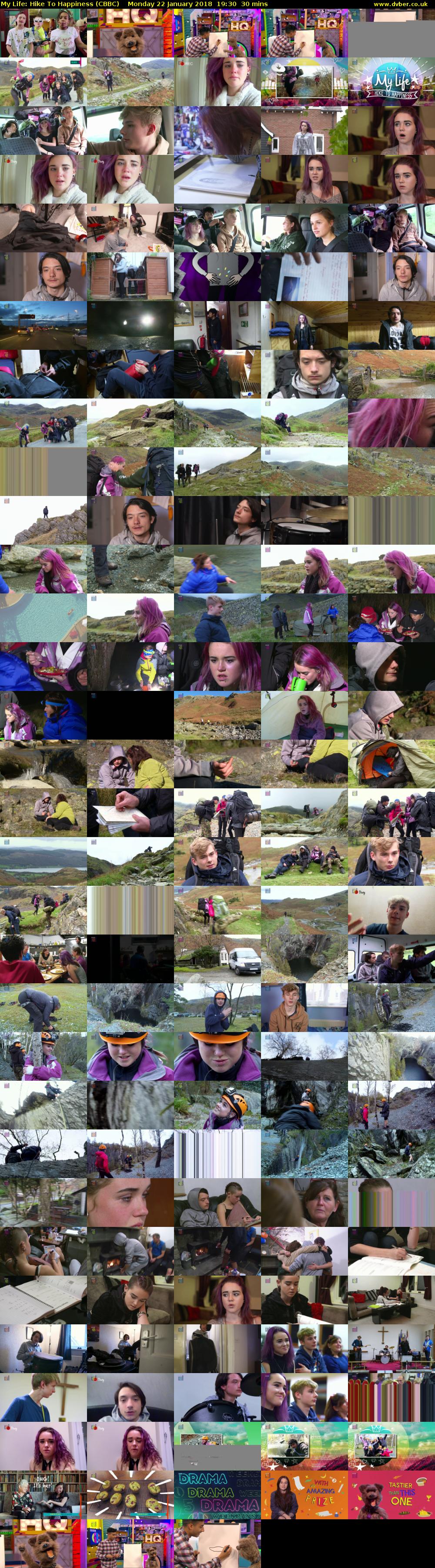 My Life: Hike To Happiness (CBBC) Monday 22 January 2018 19:30 - 20:00