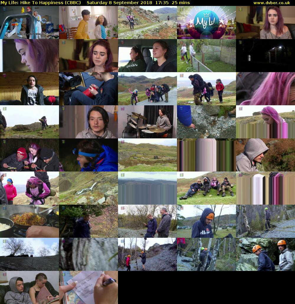 My Life: Hike To Happiness (CBBC) Saturday 8 September 2018 17:35 - 18:00
