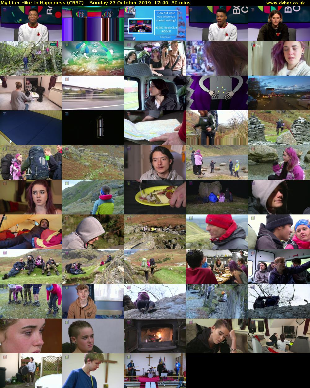 My Life: Hike to Happiness (CBBC) Sunday 27 October 2019 17:40 - 18:10