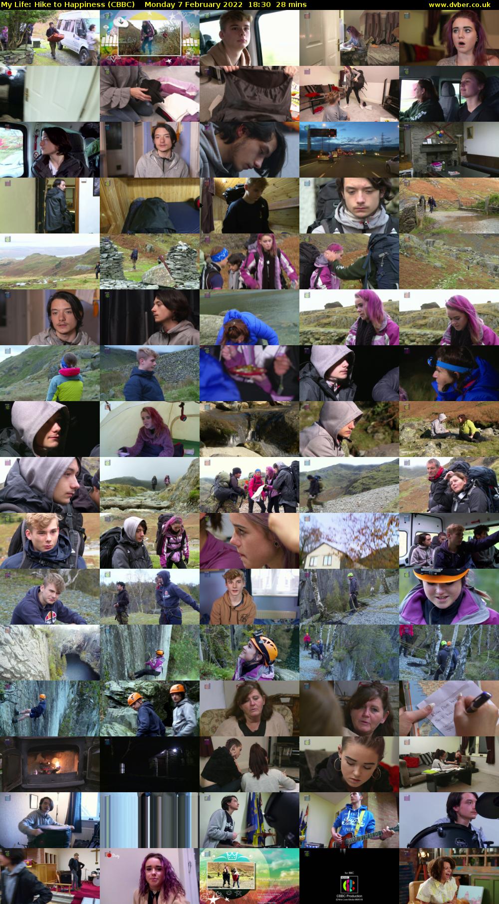 My Life: Hike to Happiness (CBBC) Monday 7 February 2022 18:30 - 18:58