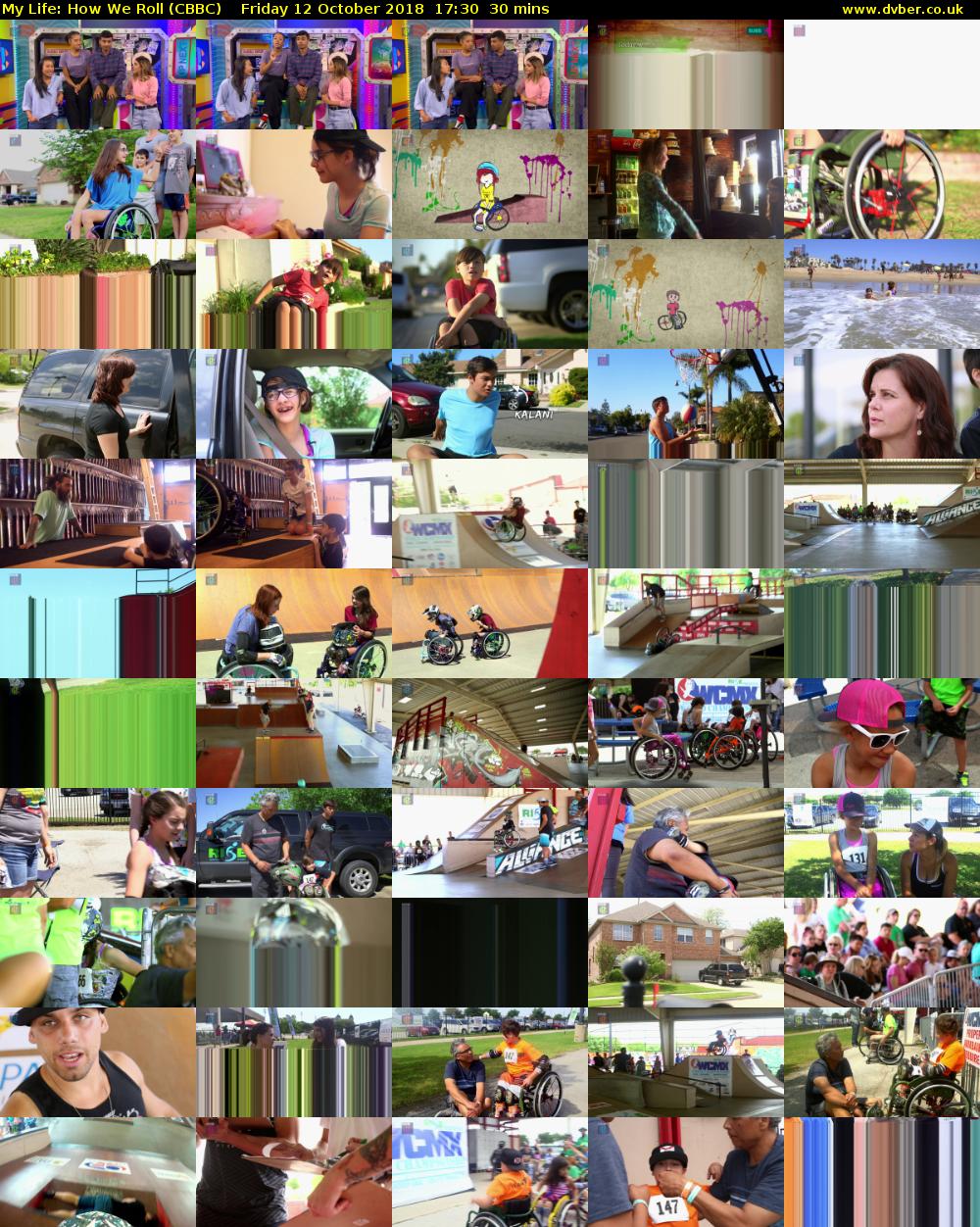 My Life: How We Roll (CBBC) Friday 12 October 2018 17:30 - 18:00