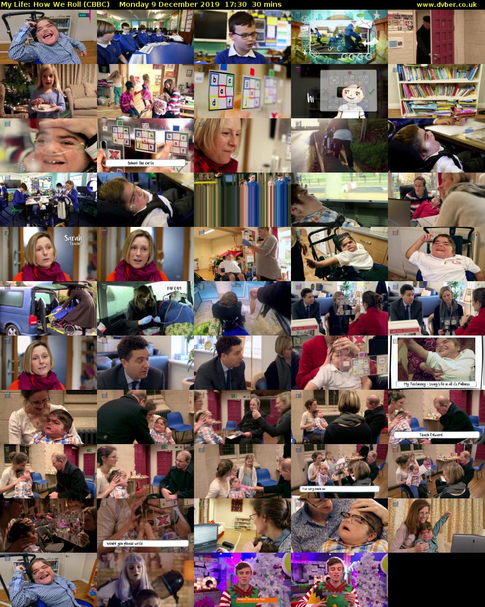 My Life: How We Roll (CBBC) Monday 9 December 2019 17:30 - 18:00