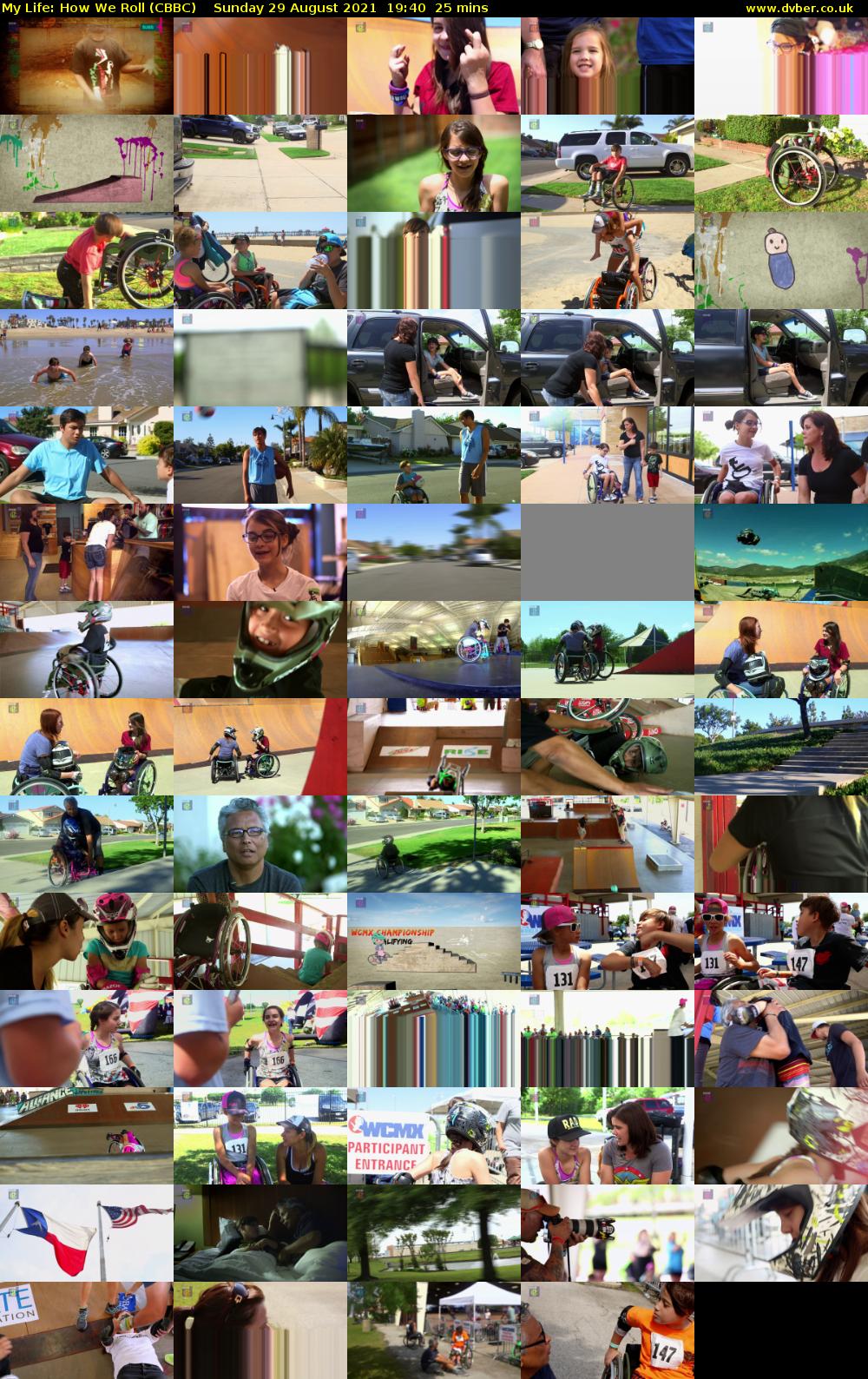 My Life: How We Roll (CBBC) Sunday 29 August 2021 19:40 - 20:05