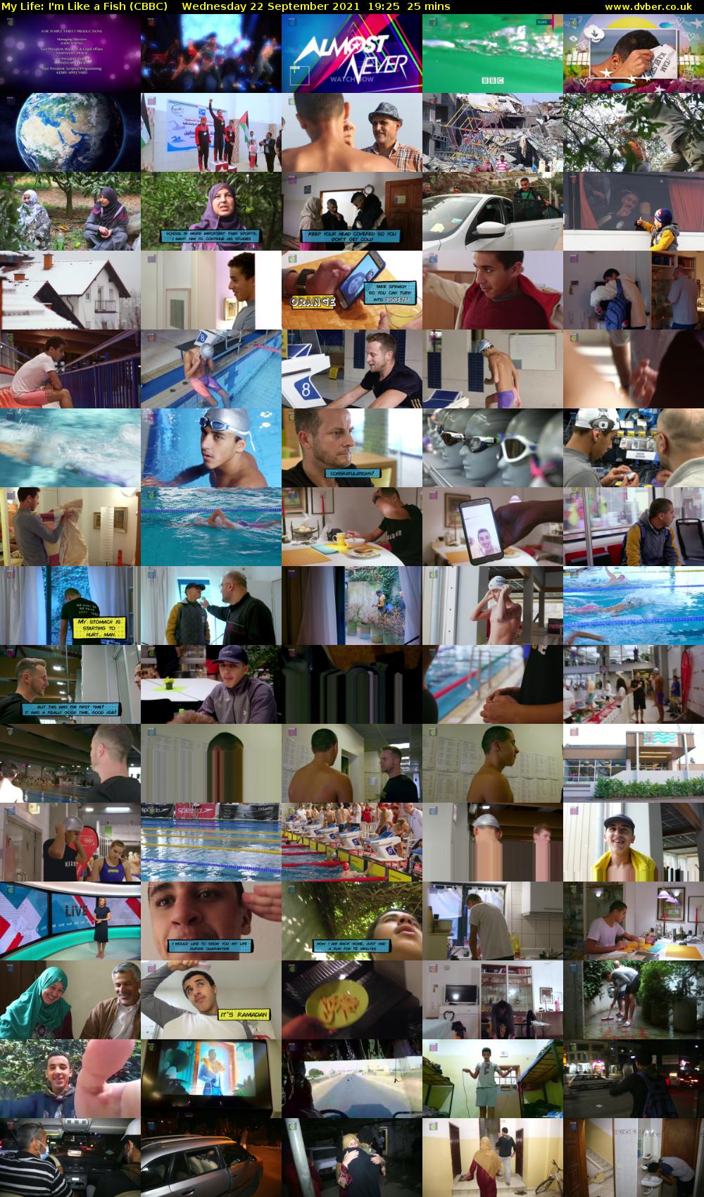 My Life: I'm Like a Fish (CBBC) Wednesday 22 September 2021 19:25 - 19:50