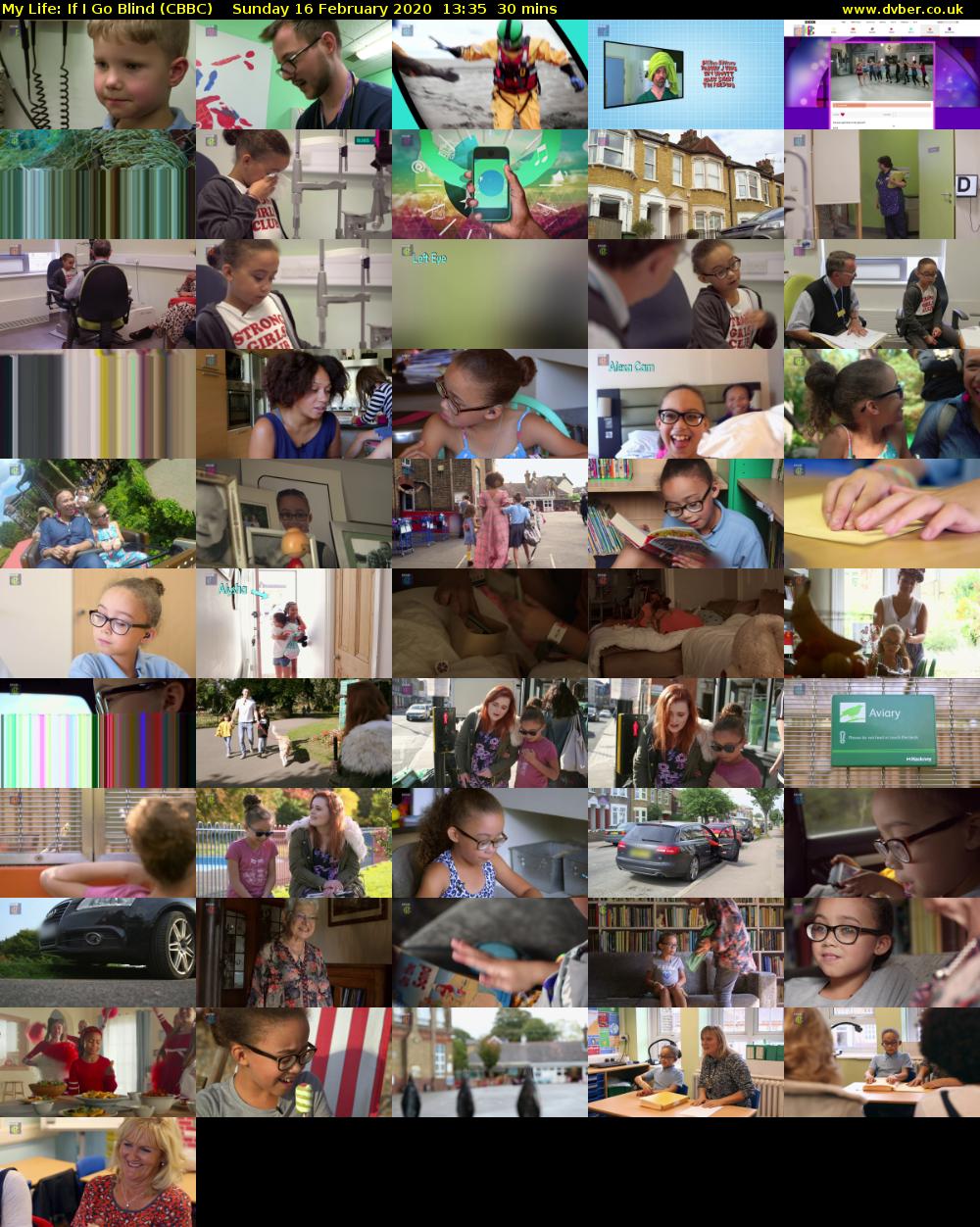 My Life: If I Go Blind (CBBC) Sunday 16 February 2020 13:35 - 14:05