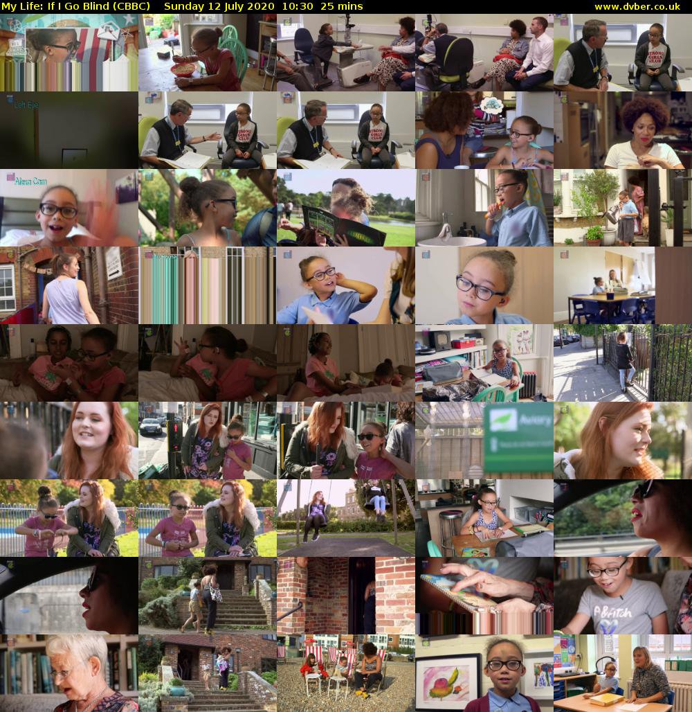 My Life: If I Go Blind (CBBC) Sunday 12 July 2020 10:30 - 10:55