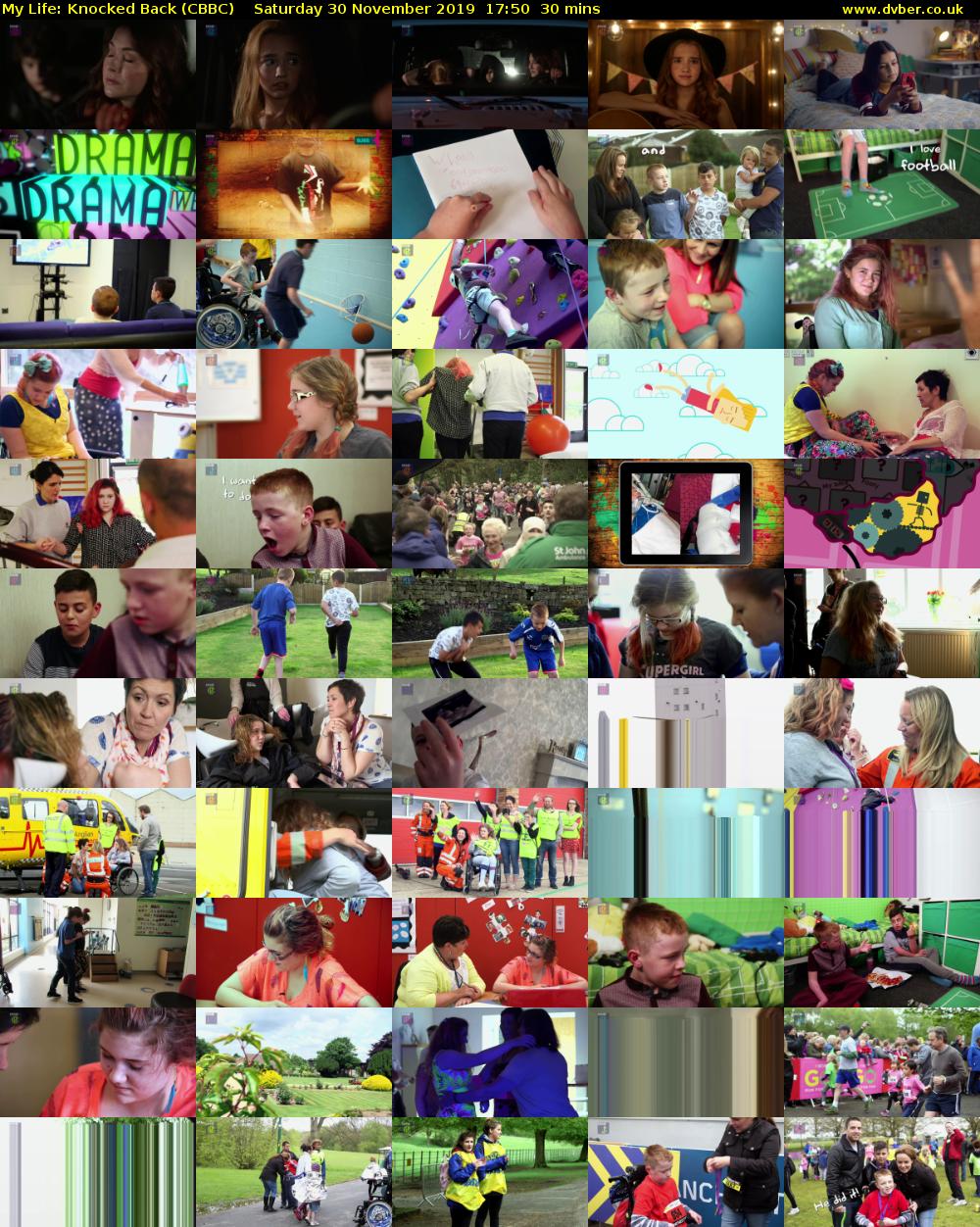 My Life: Knocked Back (CBBC) Saturday 30 November 2019 17:50 - 18:20