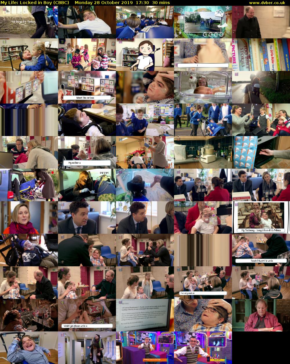My Life: Locked in Boy (CBBC) Monday 28 October 2019 17:30 - 18:00