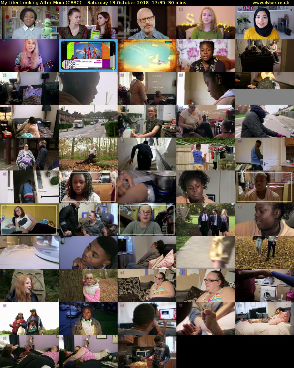 My Life: Looking After Mum (CBBC) Saturday 13 October 2018 17:35 - 18:05