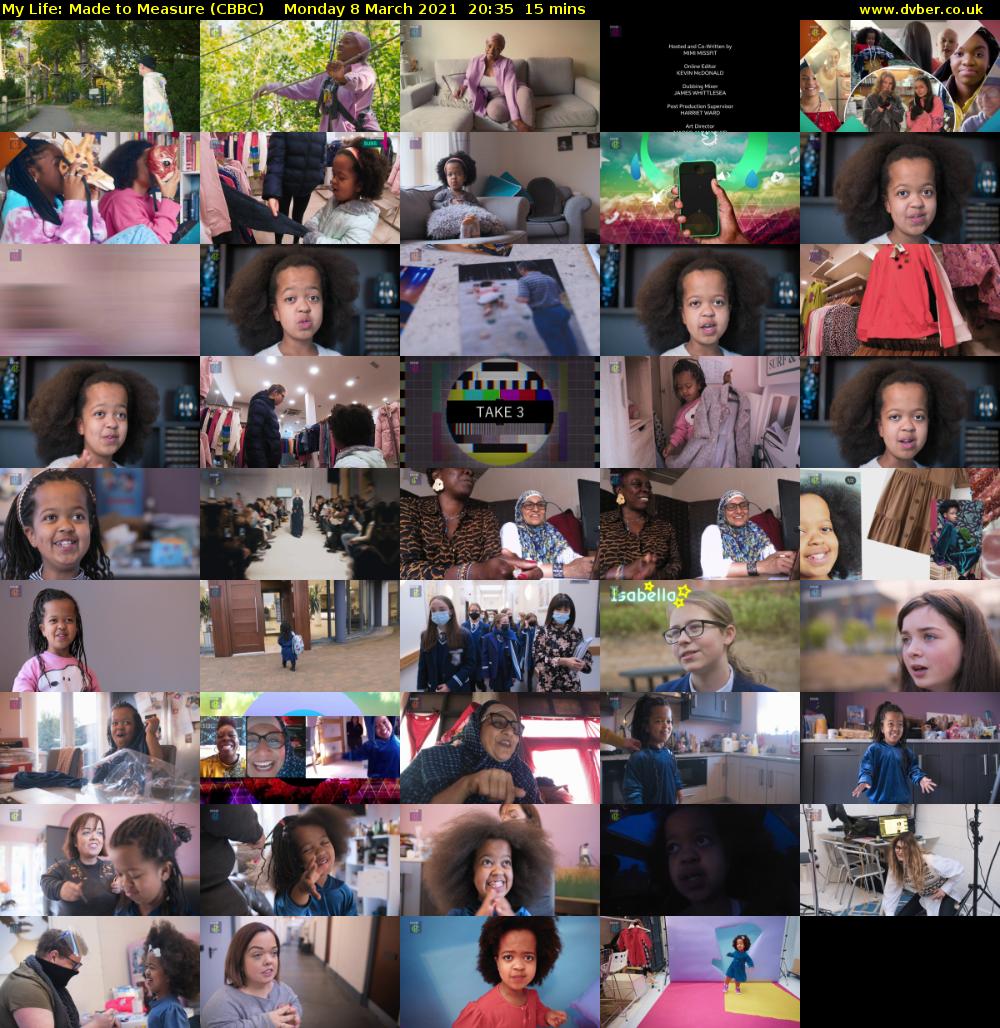 My Life: Made to Measure (CBBC) Monday 8 March 2021 20:35 - 20:50