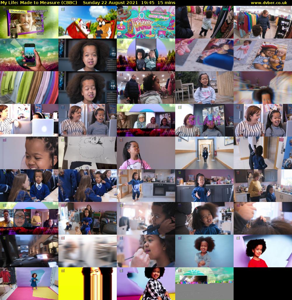My Life: Made to Measure (CBBC) Sunday 22 August 2021 19:45 - 20:00