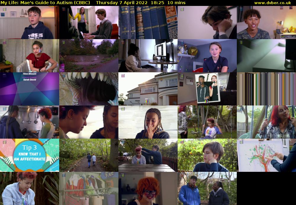 My Life: Mae's Guide to Autism (CBBC) Thursday 7 April 2022 18:25 - 18:35