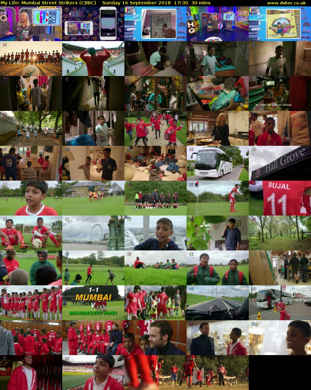 My Life: Mumbai Street Strikers (CBBC) Sunday 16 September 2018 17:30 - 18:00