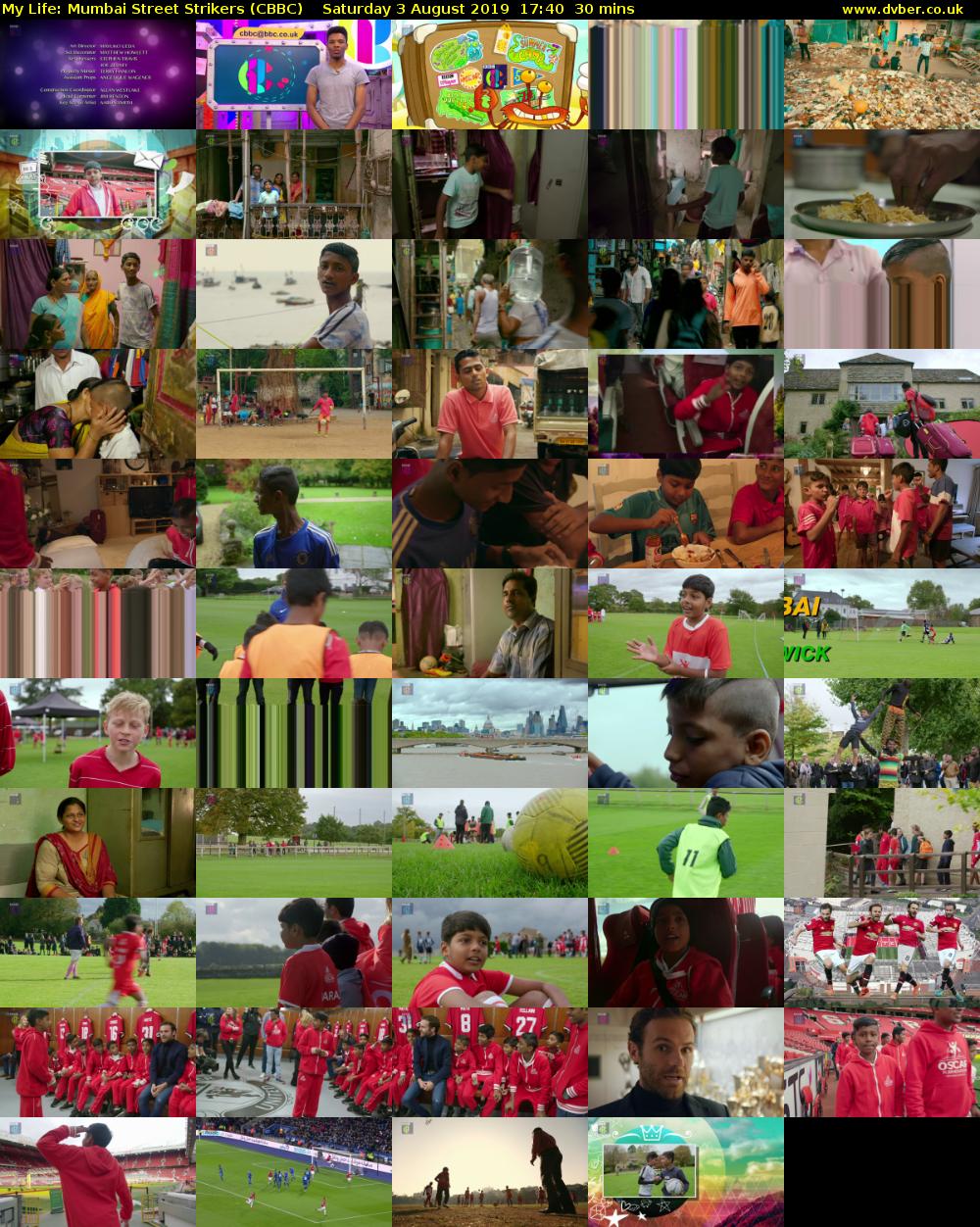 My Life: Mumbai Street Strikers (CBBC) Saturday 3 August 2019 17:40 - 18:10