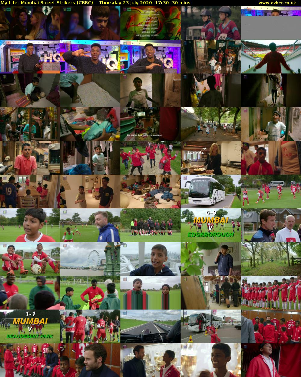 My Life: Mumbai Street Strikers (CBBC) Thursday 23 July 2020 17:30 - 18:00