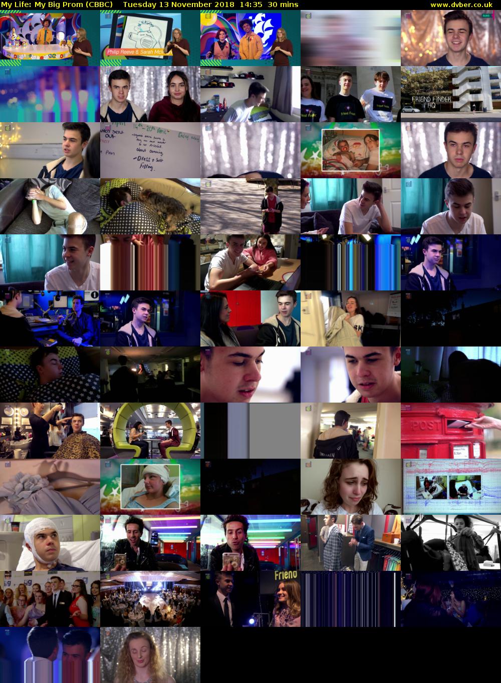 My Life: My Big Prom (CBBC) Tuesday 13 November 2018 14:35 - 15:05