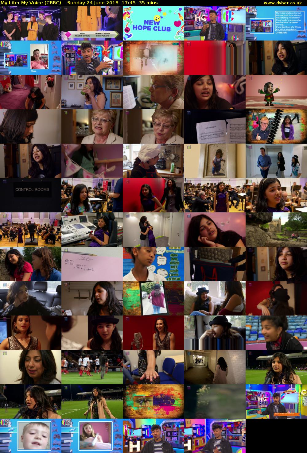 My Life: My Voice (CBBC) Sunday 24 June 2018 17:45 - 18:20