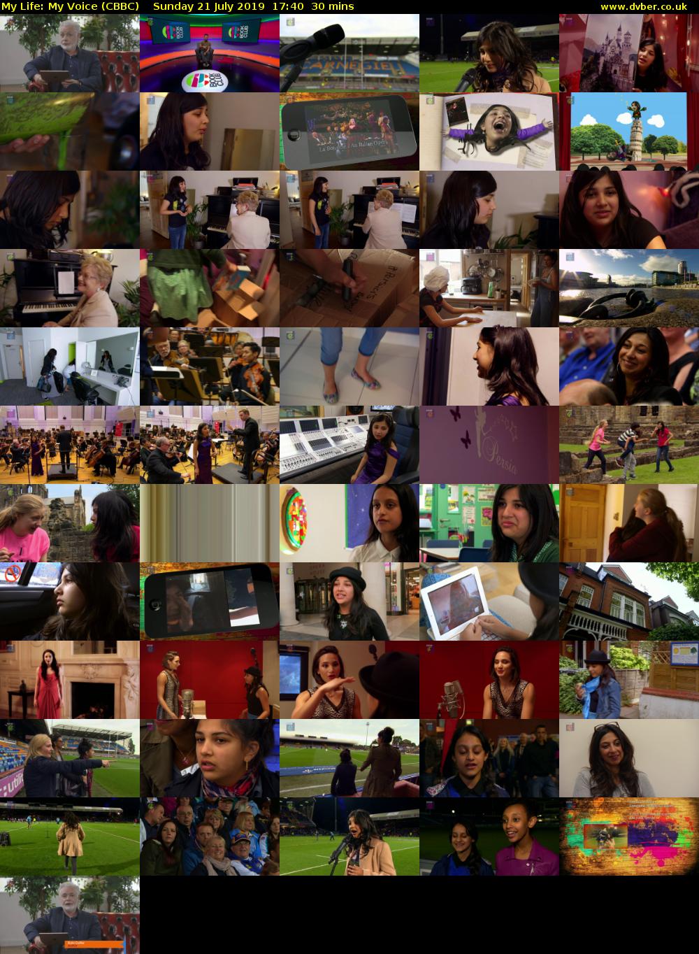 My Life: My Voice (CBBC) Sunday 21 July 2019 17:40 - 18:10