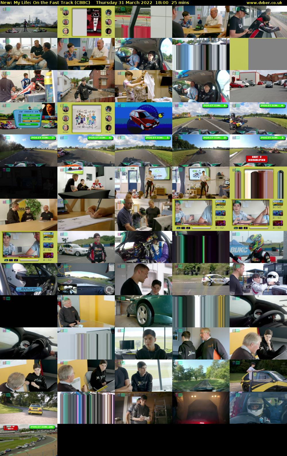 My Life: On the Fast Track (CBBC) Thursday 31 March 2022 18:00 - 18:25