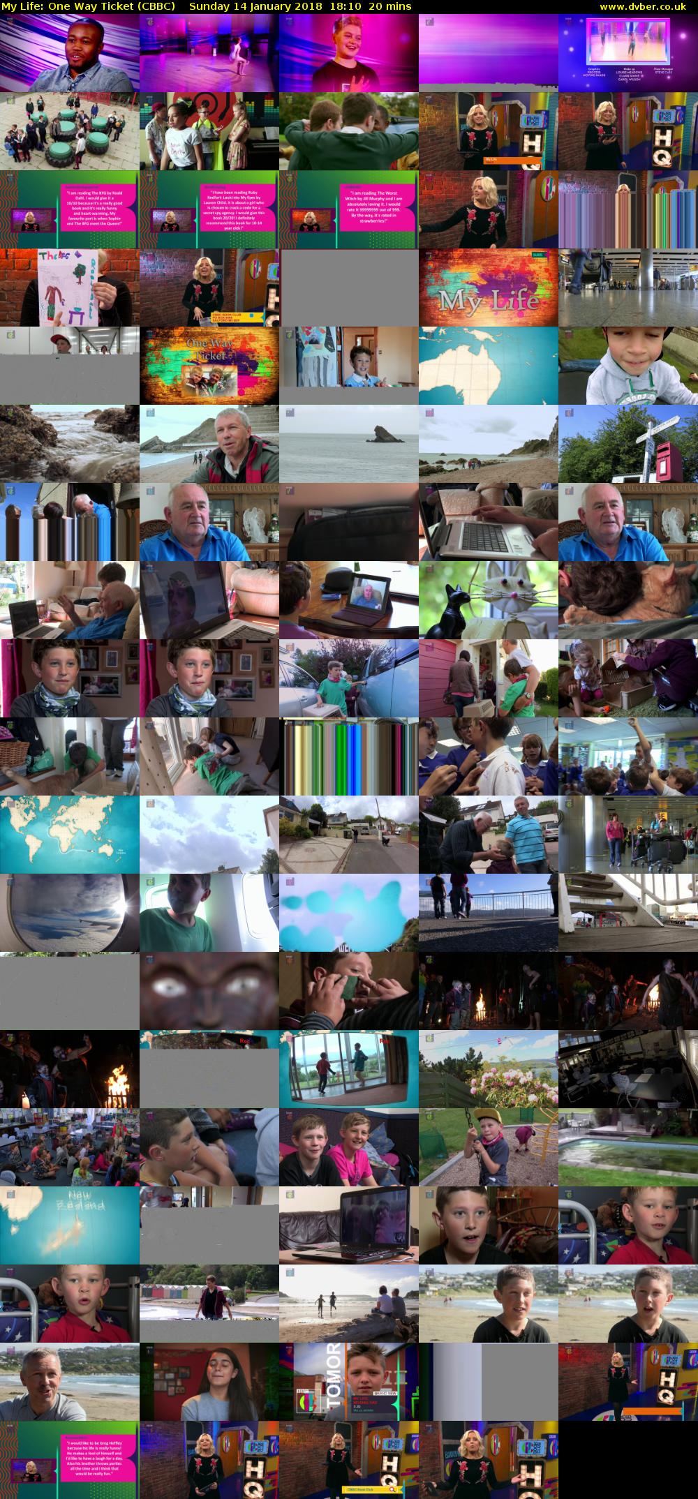 My Life: One Way Ticket (CBBC) Sunday 14 January 2018 18:10 - 18:30