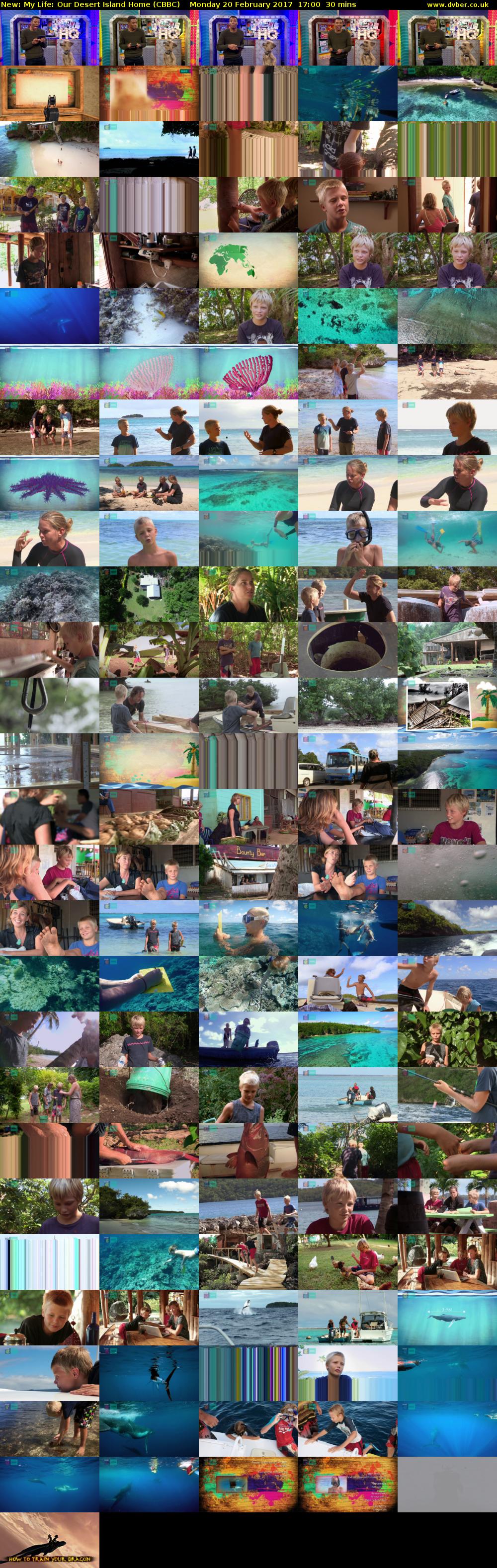 My Life: Our Desert Island Home (CBBC) Monday 20 February 2017 17:00 - 17:30