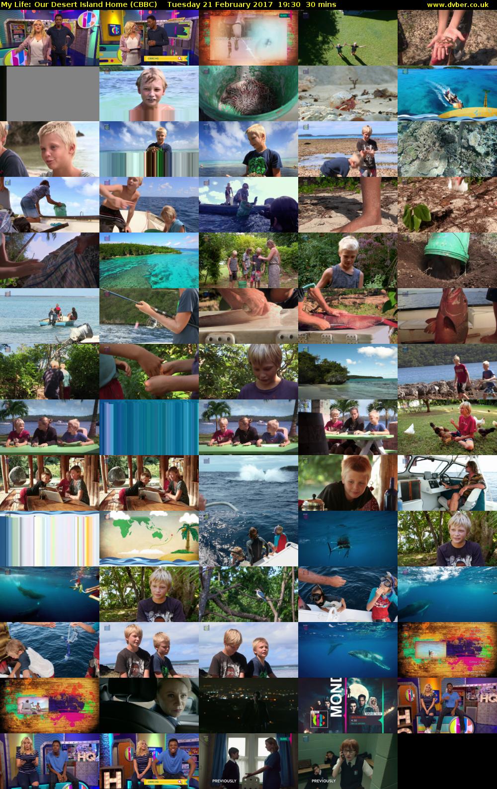 My Life: Our Desert Island Home (CBBC) Tuesday 21 February 2017 19:30 - 20:00