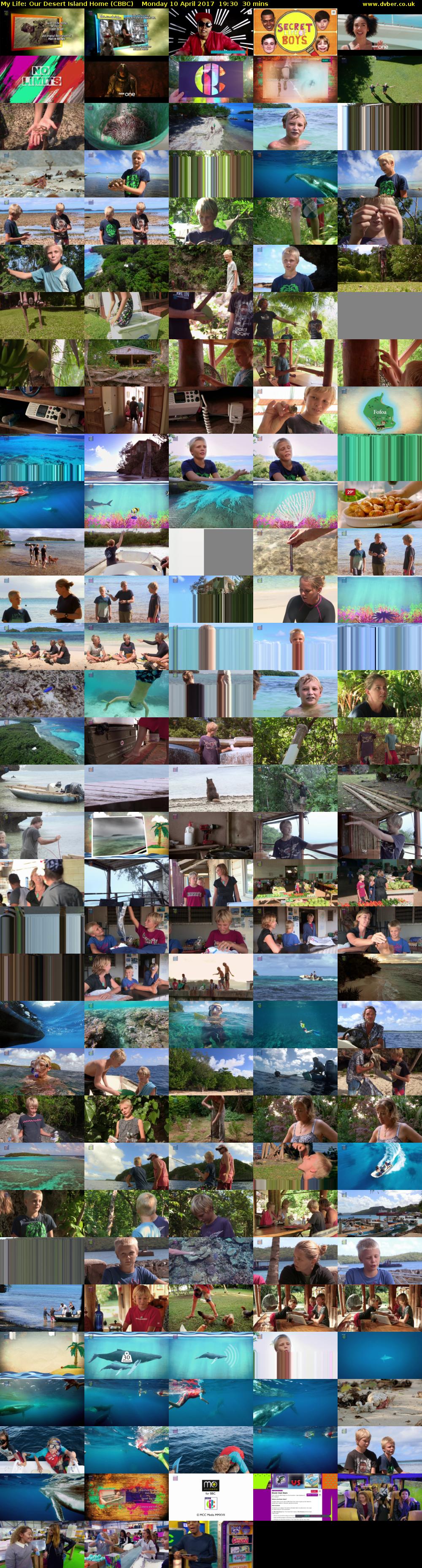 My Life: Our Desert Island Home (CBBC) Monday 10 April 2017 19:30 - 20:00