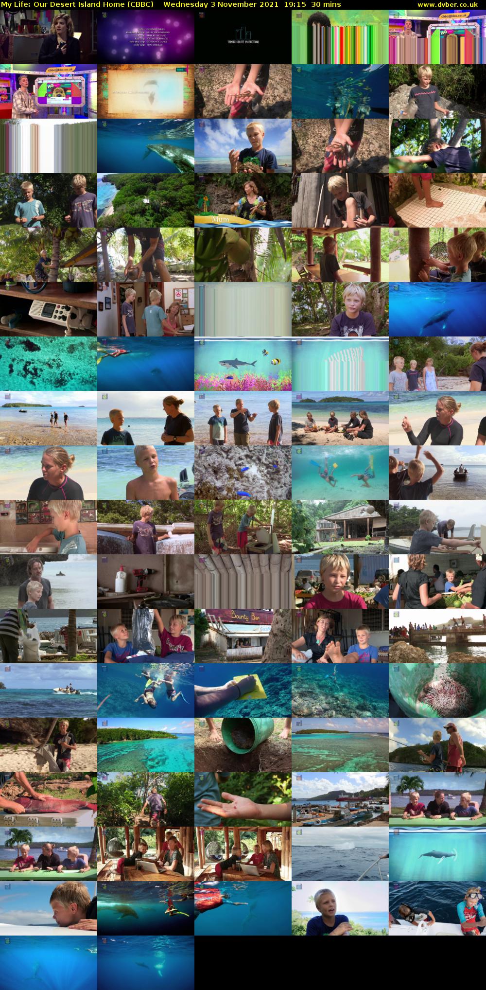 My Life: Our Desert Island Home (CBBC) Wednesday 3 November 2021 19:15 - 19:45