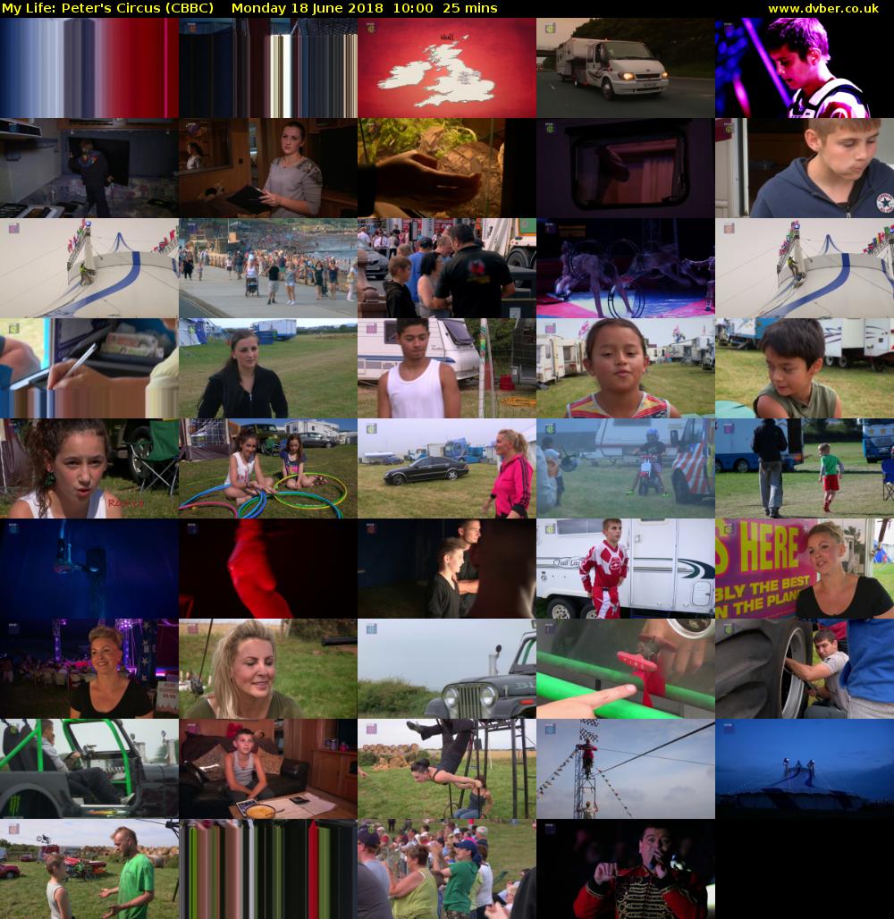 My Life: Peter's Circus (CBBC) Monday 18 June 2018 10:00 - 10:25