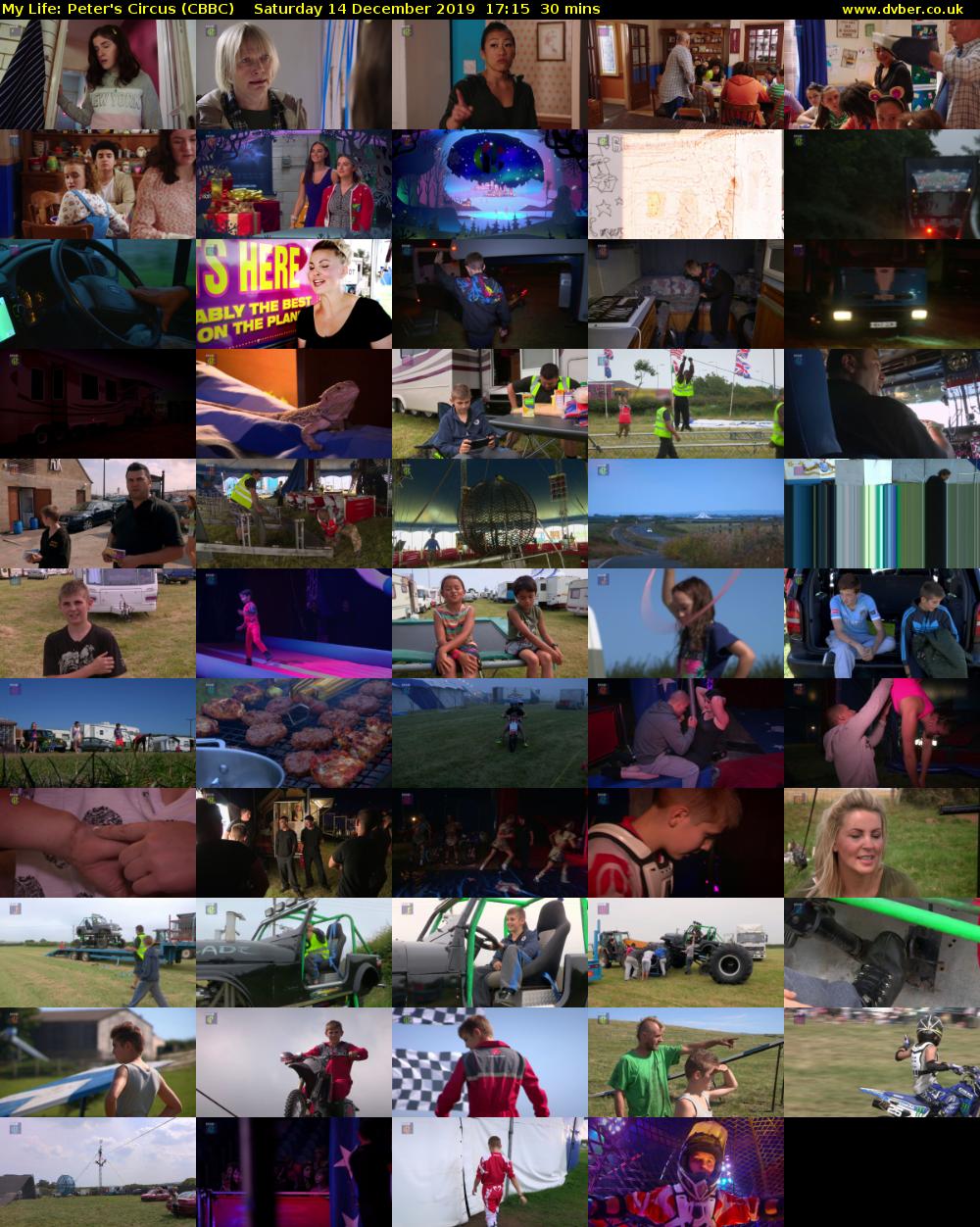 My Life: Peter's Circus (CBBC) Saturday 14 December 2019 17:15 - 17:45