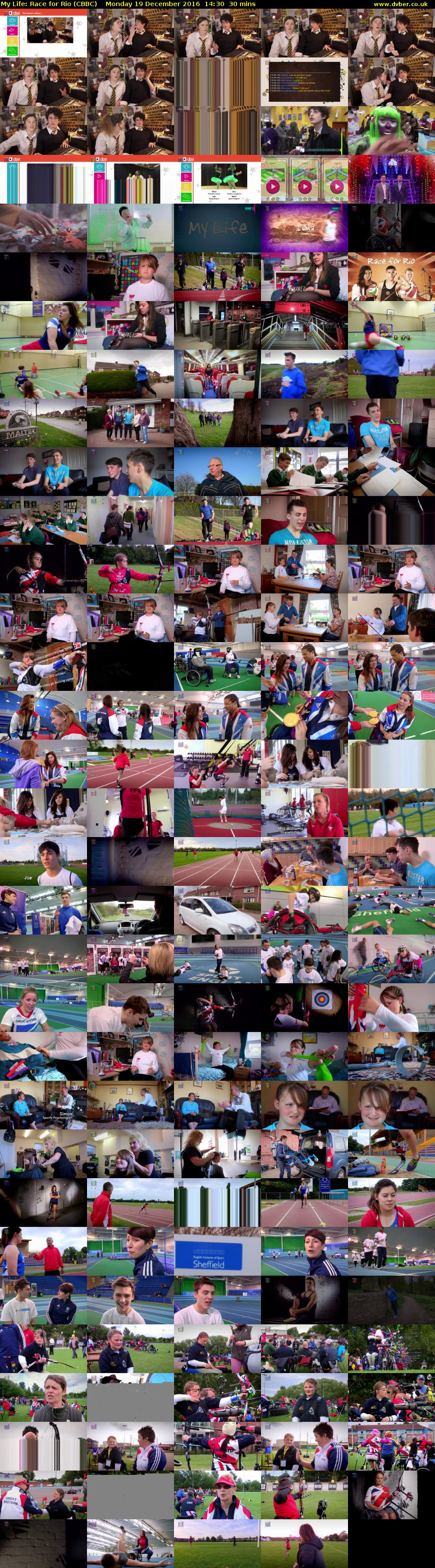 My Life: Race for Rio (CBBC) Monday 19 December 2016 14:30 - 15:00