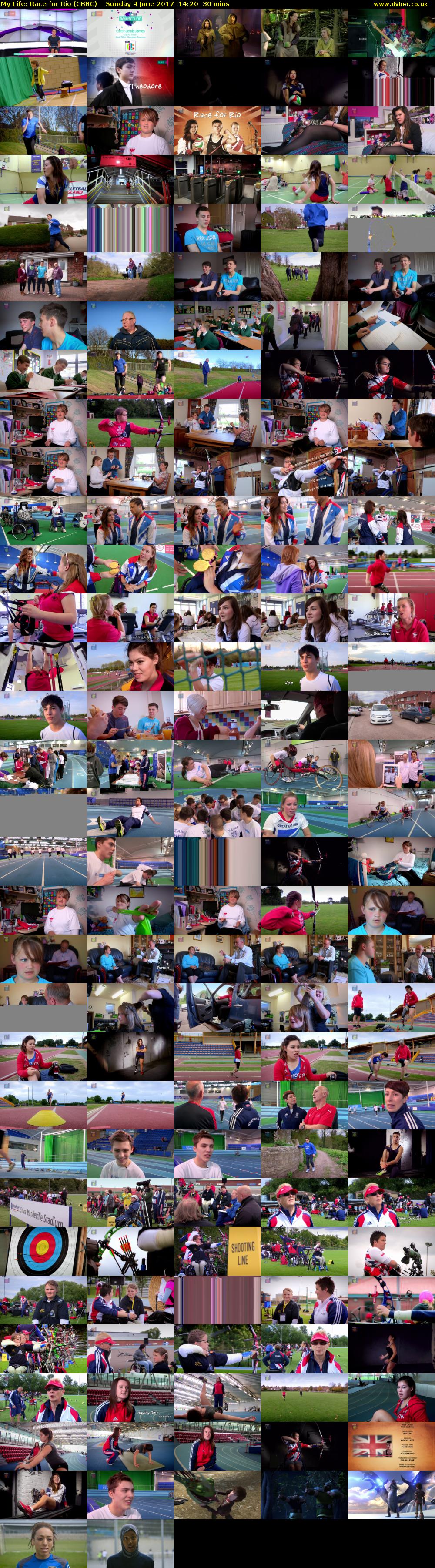 My Life: Race for Rio (CBBC) Sunday 4 June 2017 14:20 - 14:50