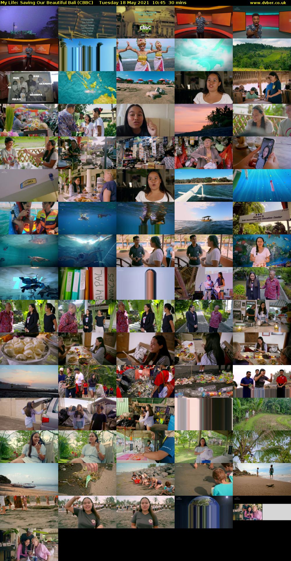 My Life: Saving Our Beautiful Bali (CBBC) Tuesday 18 May 2021 10:45 - 11:15