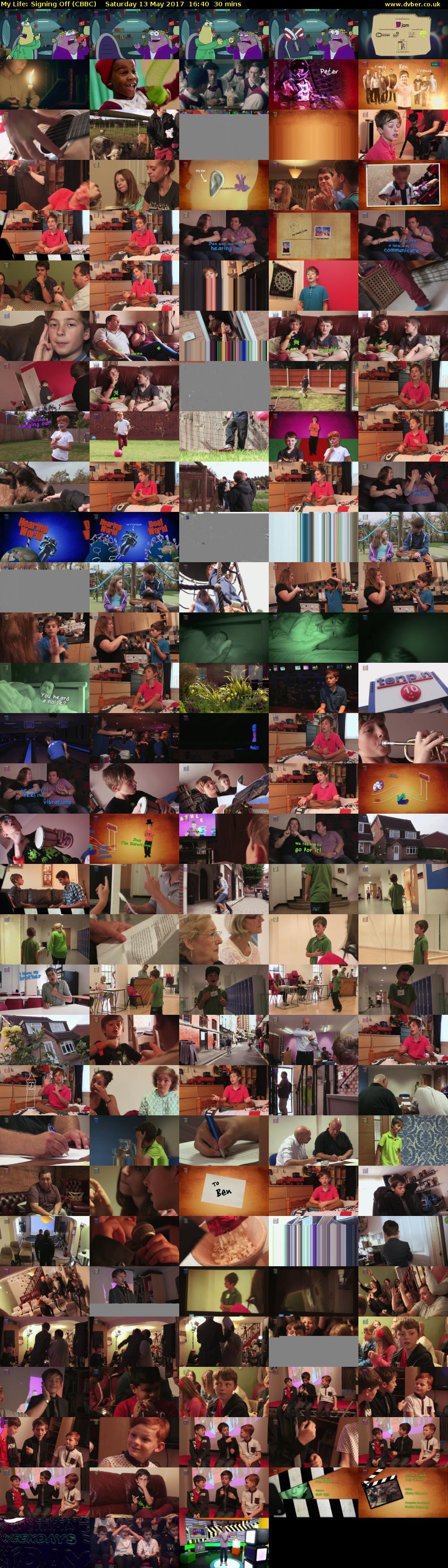 My Life: Signing Off (CBBC) Saturday 13 May 2017 16:40 - 17:10