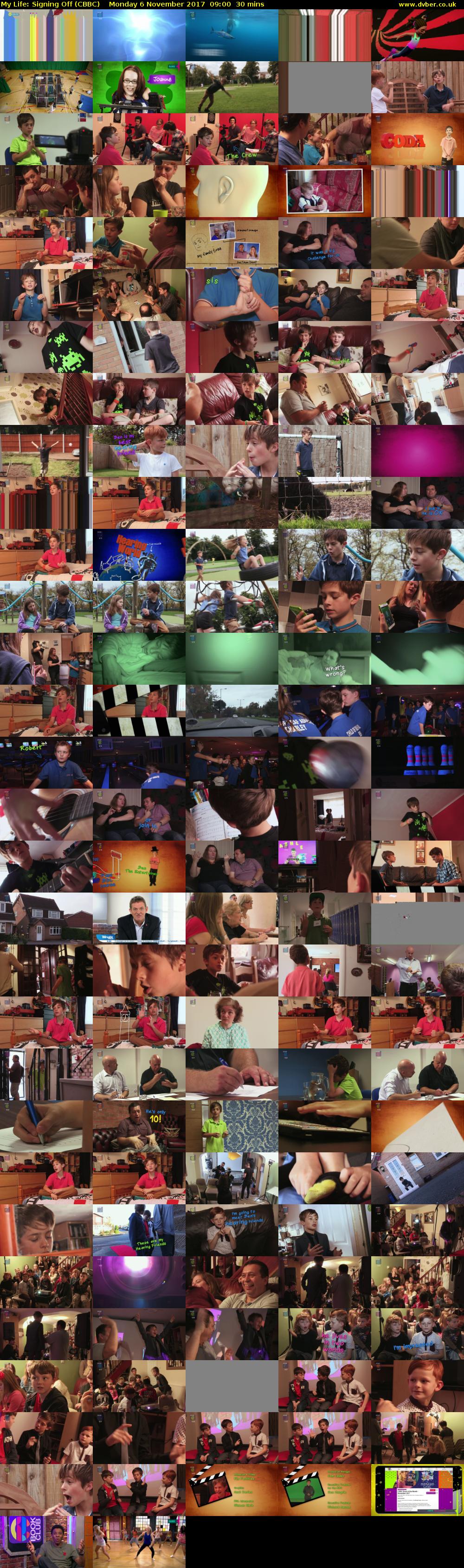 My Life: Signing Off (CBBC) Monday 6 November 2017 09:00 - 09:30