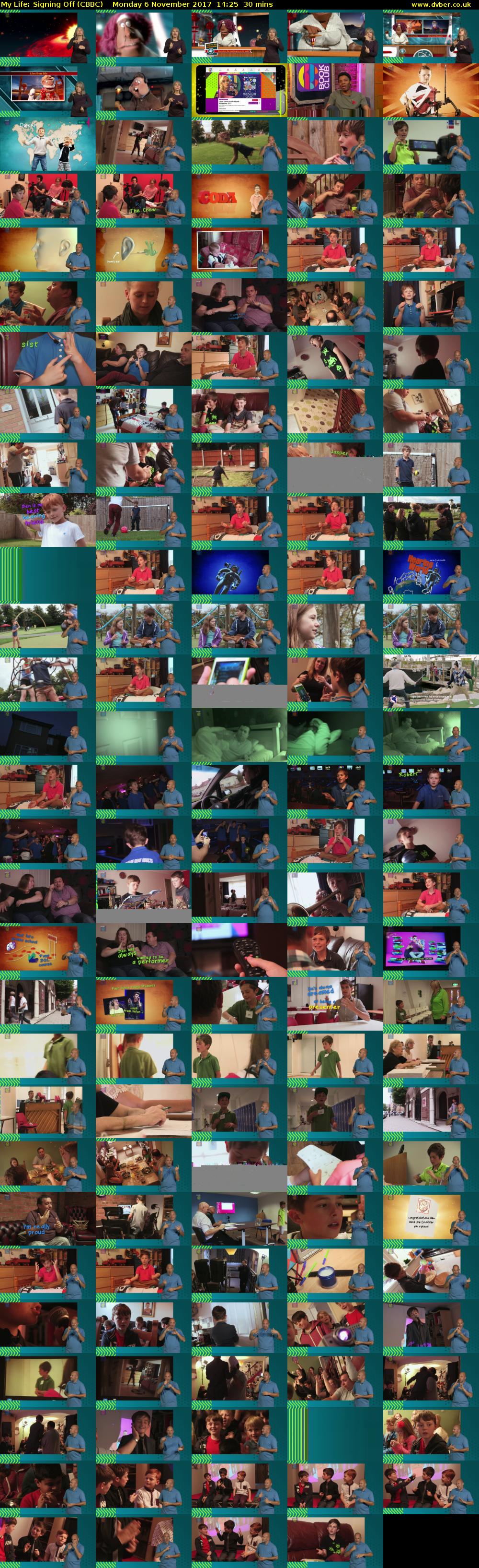 My Life: Signing Off (CBBC) Monday 6 November 2017 14:25 - 14:55