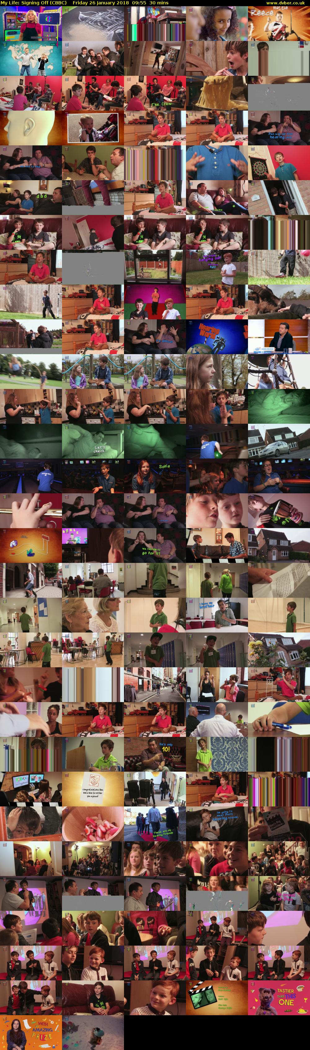 My Life: Signing Off (CBBC) Friday 26 January 2018 09:55 - 10:25