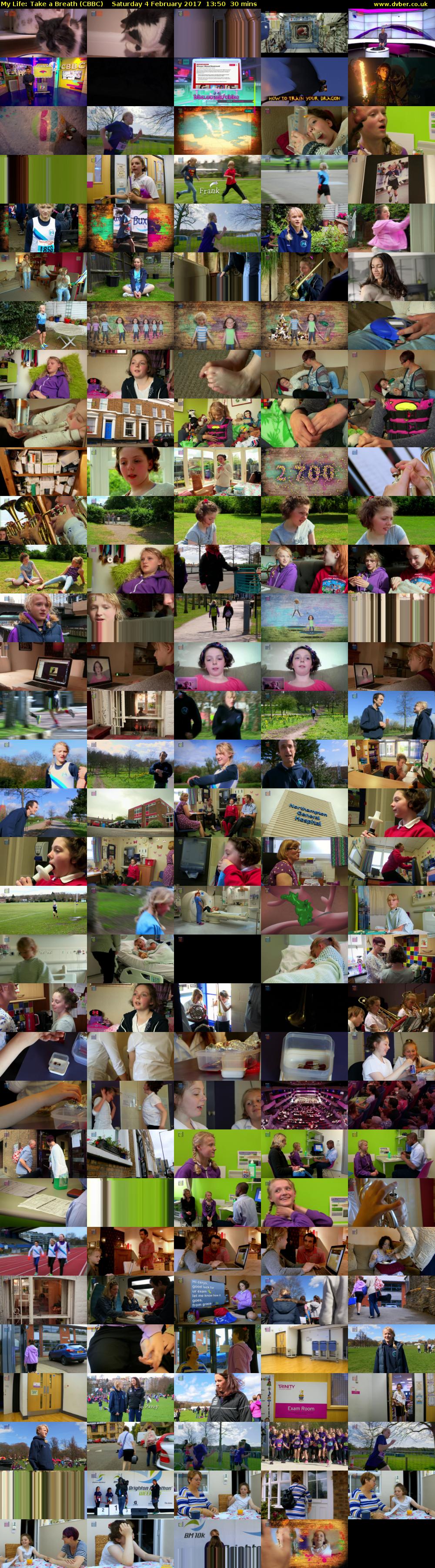 My Life: Take a Breath (CBBC) Saturday 4 February 2017 13:50 - 14:20