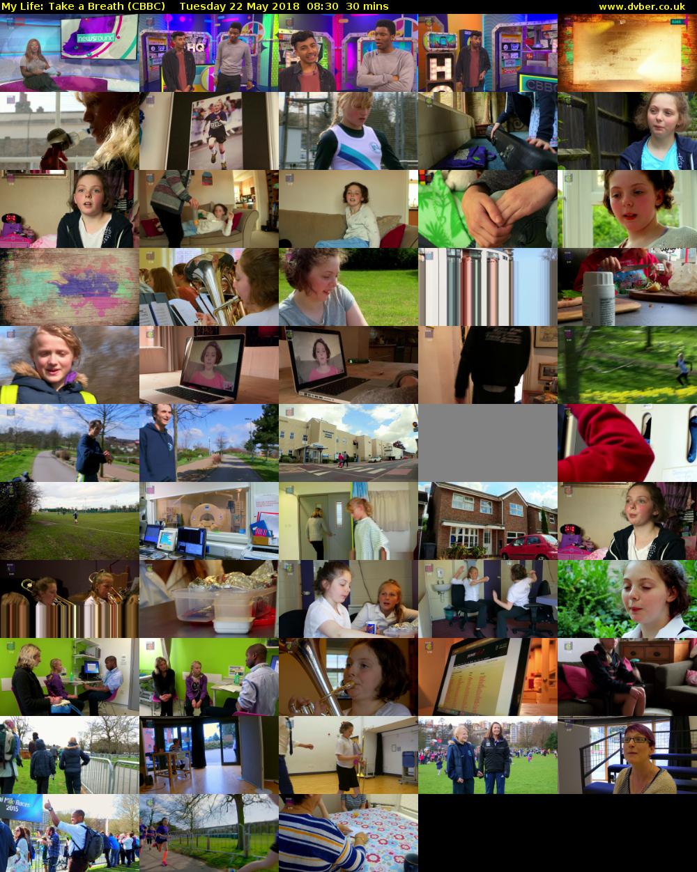 My Life: Take a Breath (CBBC) Tuesday 22 May 2018 08:30 - 09:00
