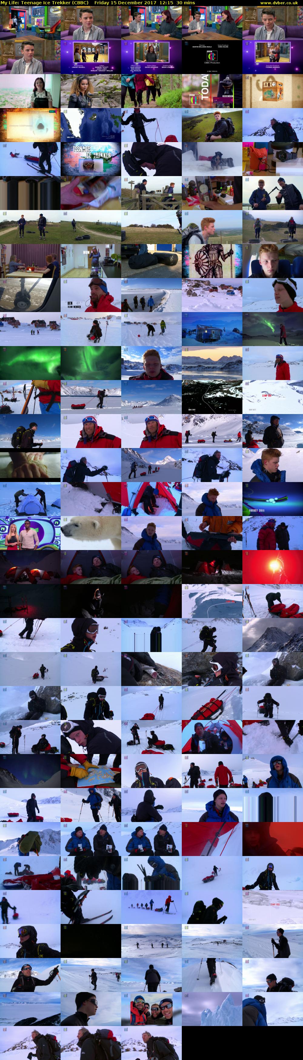 My Life: Teenage Ice Trekker (CBBC) Friday 15 December 2017 12:15 - 12:45